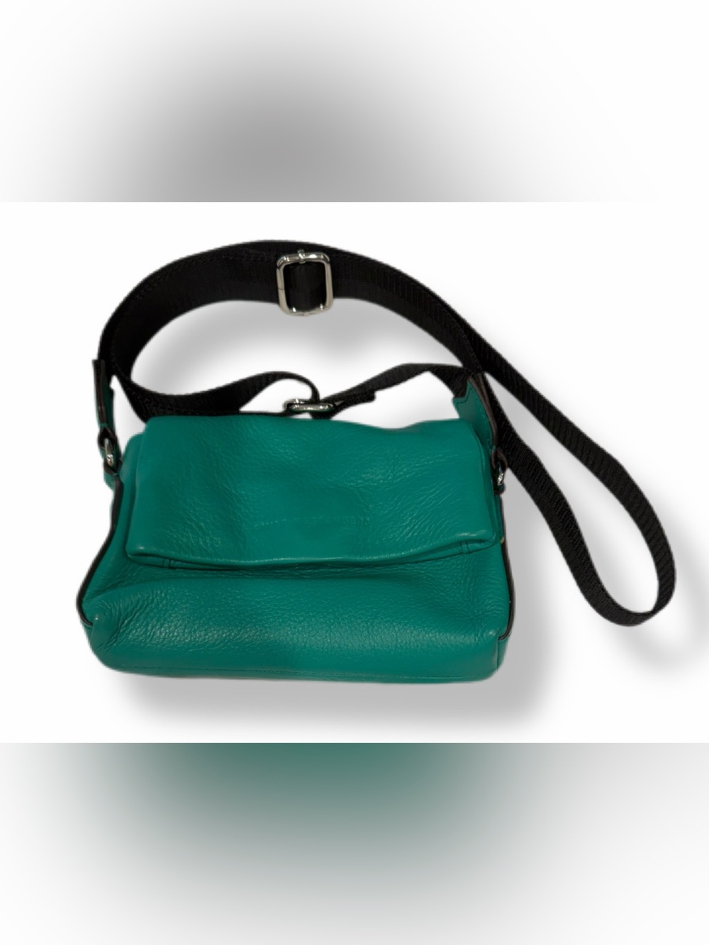 Aimee Kestenberg Teal Pebbled Leather Small Crossbody Bag
